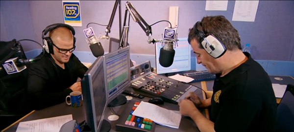 Heston at Reading 107FM studio