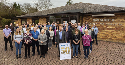 Sonifex 50 year Anniversay Staff Photo