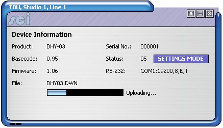 DHY-03  Upload Firmware